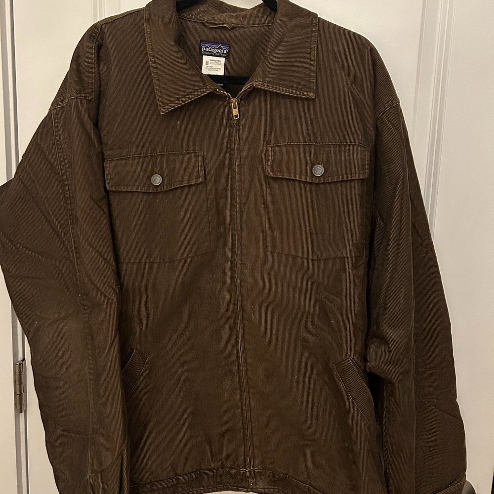 Patagonia corduroy brown jacket